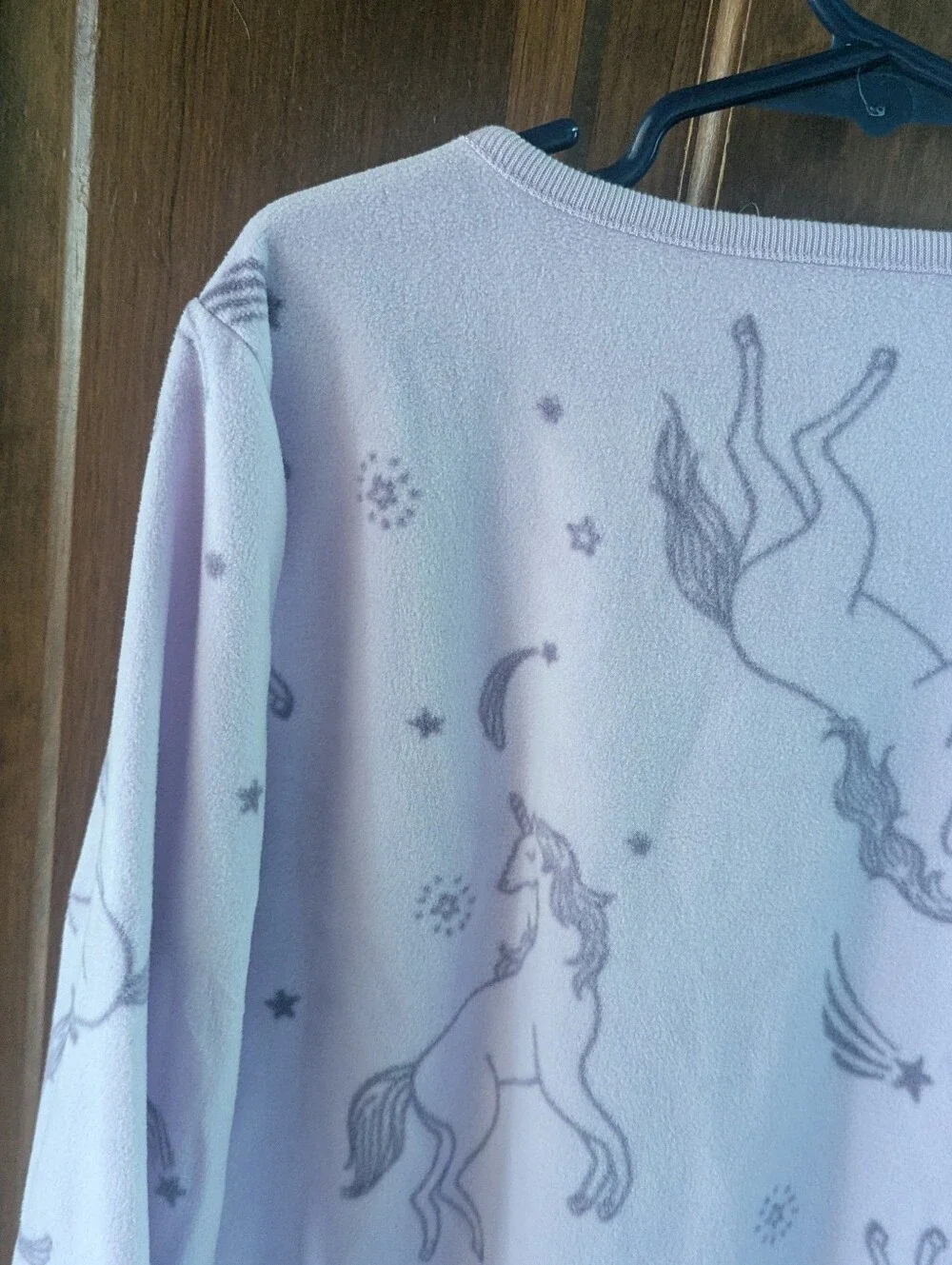 Lavender Fleece Unicorn Nightgown 8-10